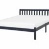 Wooden Bed Navy Blue FLORAC Various Sizes