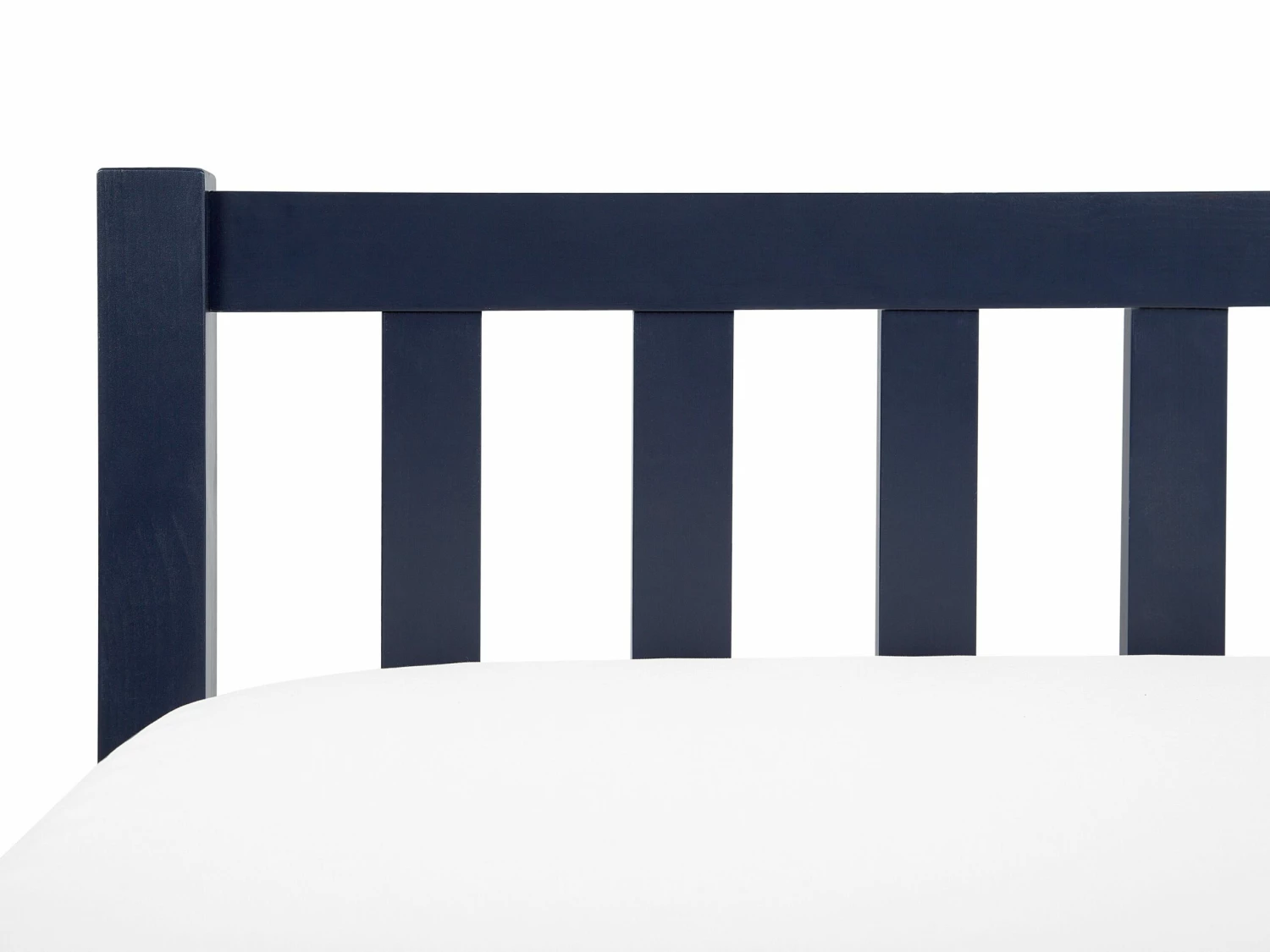 Wooden Bed Navy Blue FLORAC Various Sizes - Image 7