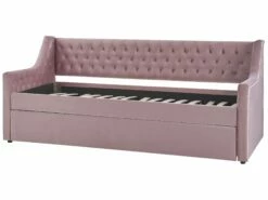 Velvet EU Single Trundle Bed Pink MONTARGIS 15 Velvet EU Single Trundle Bed Pink MONTARGIS -Cheap Bed Linings Store undef src sa picid 798315 type whitesh image