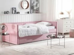 Velvet EU Single Trundle Bed Pink MIMIZAN 13 Velvet EU Single Trundle Bed Pink MIMIZAN -Cheap Bed Linings Store undef src sa picid 798336 type whitesh image