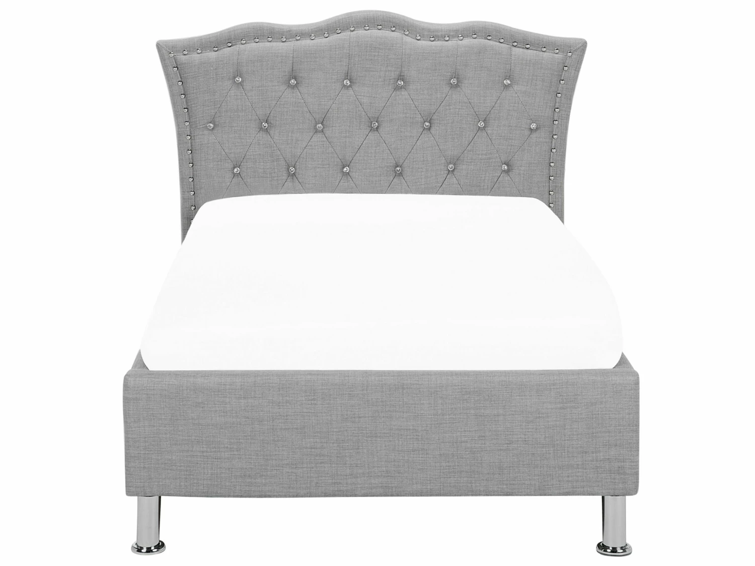 Fabric EU Single Size Ottoman Bed Grey METZ - Image 7