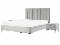 Cheap Bed Linings Store 38 3 Piece Bedroom Set Velvet Grey SEZANNE Various Sizes