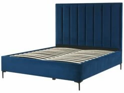 Velvet Ottoman Bed Blue SEZANNE Various Sizes -Cheap Bed Linings Store undef src sa picid 800064 type whitesh image