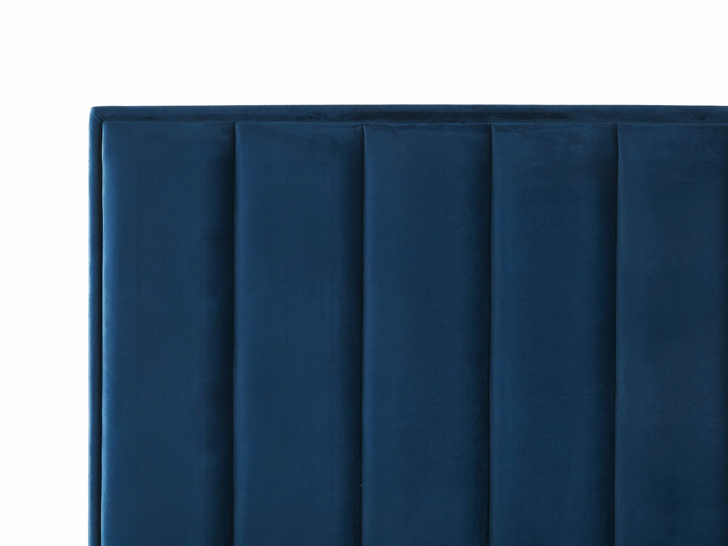 Velvet Ottoman Bed Blue SEZANNE Various Sizes - Image 8