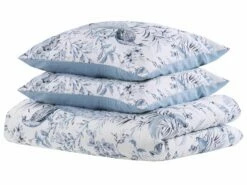 Cotton Duvet Cover Set Floral Pattern White And Blue BALLARD Various Sizes -Cheap Bed Linings Store undef src sa picid 803072 type whitesh image