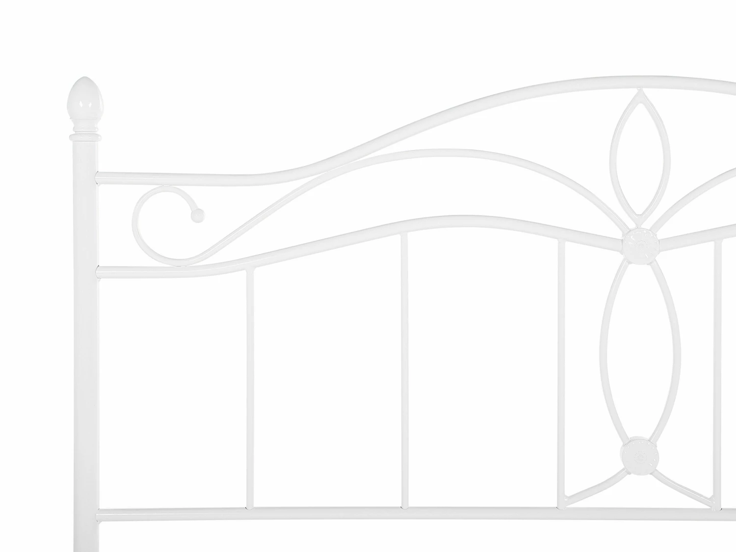 Metal Bed White ANTLIA Various Sizes 8 Metal Bed White ANTLIA Various Sizes - Image 8