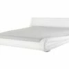 Leather EU Bed White AVIGNON Various Sizes