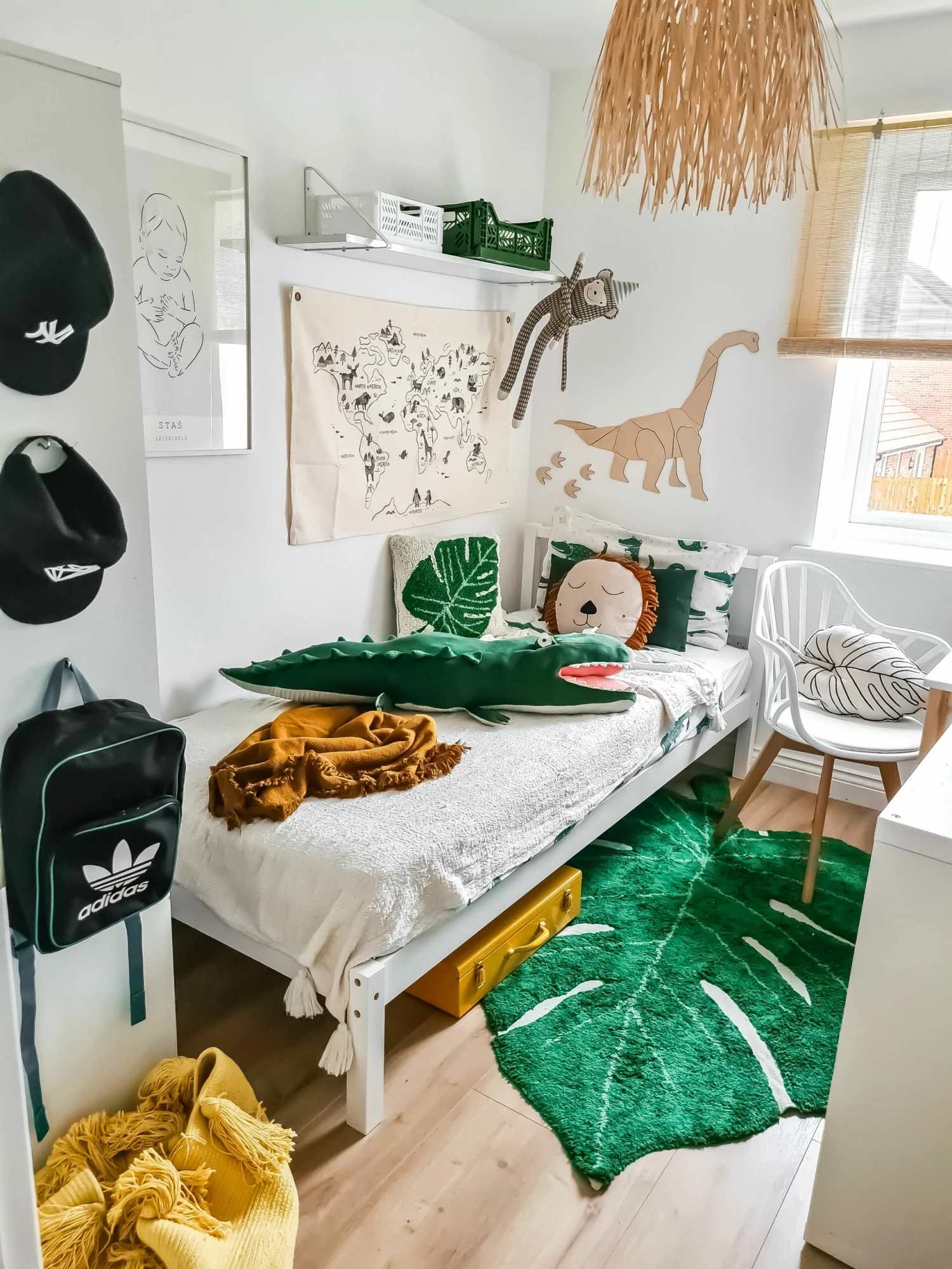 Wooden EU Single Size Bed White VANNES - Image 3