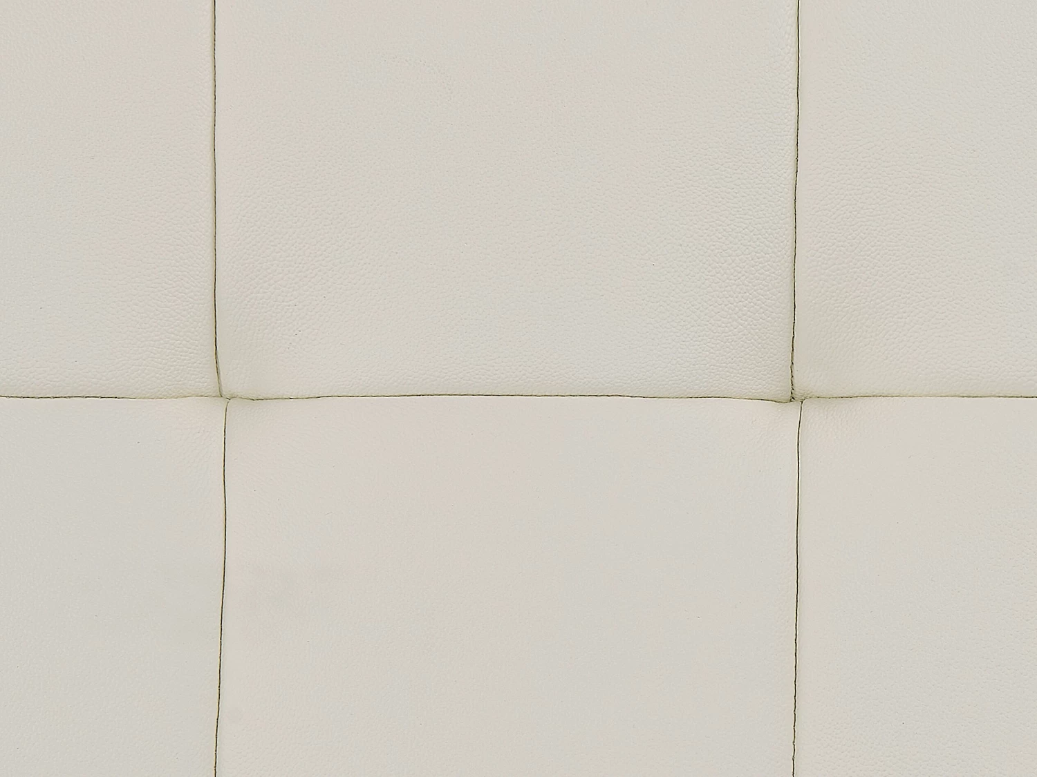 Leather EU Super King Size Bed White LILLE - Image 7