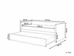 Velvet EU Single Trundle Bed Light Grey TROYES -Cheap Bed Linings Store undef src sa picid 813711 type whitesh image