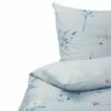 Cotton Duvet Cover Set Flower Pattern Light Blue EVERGREEN Various Sizes
