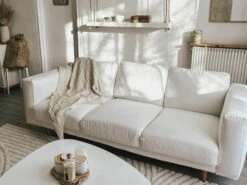 Cotton Blanket 110 X 180 Cm Beige ANAMUR -Cheap Bed Linings Store undef src sa picid 816749 type whitesh image