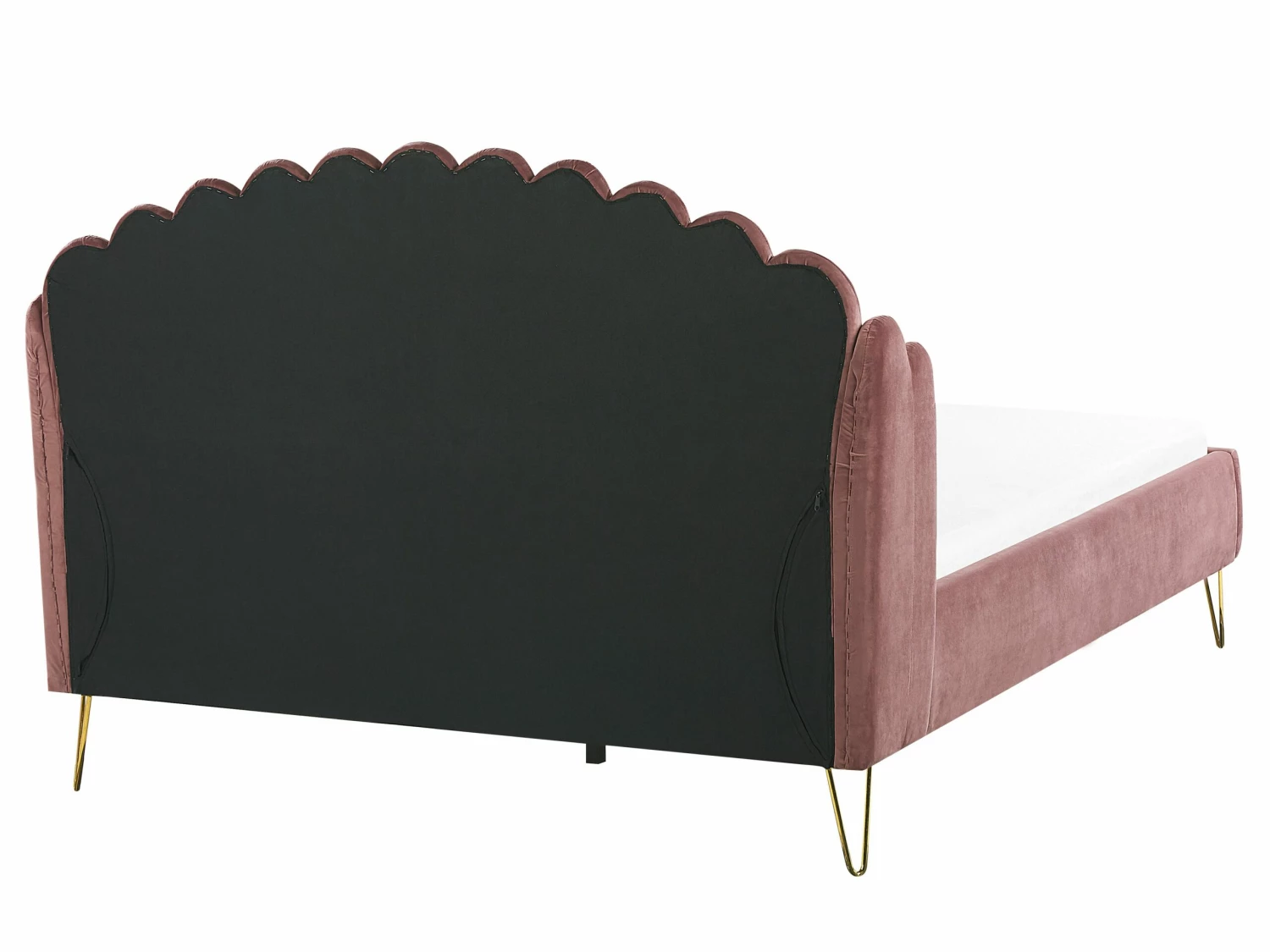 Velvet EU King Size Bed Pink AMBILLOU 5 Velvet EU King Size Bed Pink AMBILLOU - Image 5