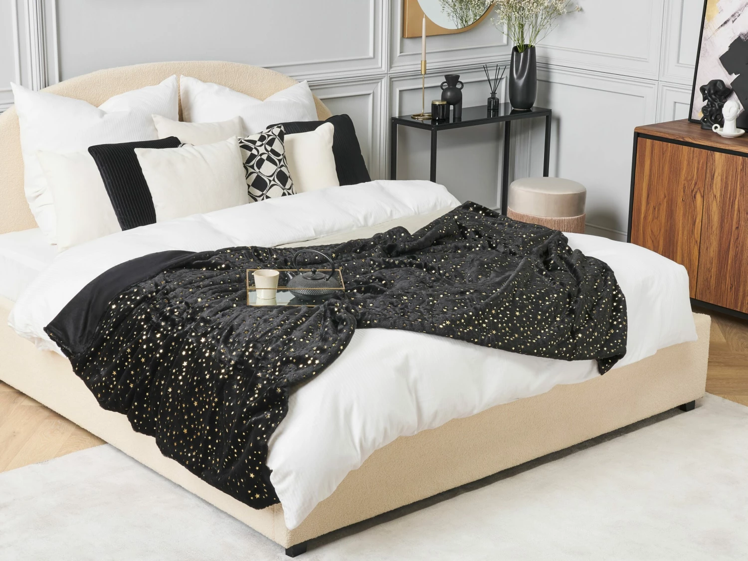 Blanket Black ALAZEYA Various Sizes - Image 2