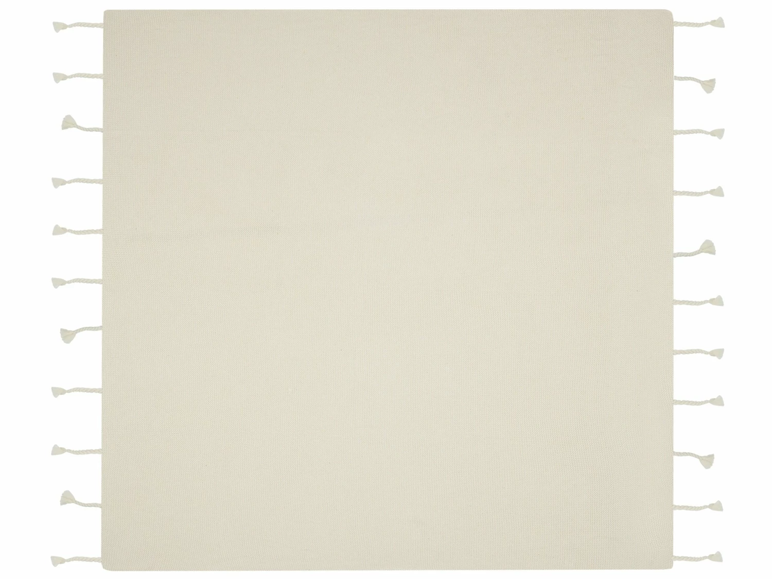 Cotton Blanket 125 X 150 Cm Beige NAZILLI - Image 5