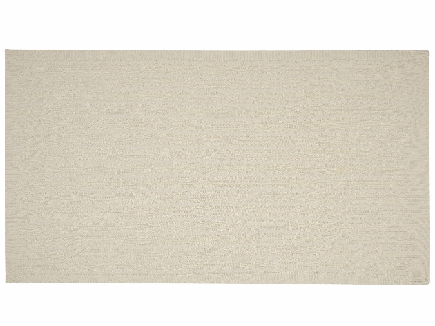 Cotton Blanket 110 X 180 Cm Beige ANAMUR - Image 10