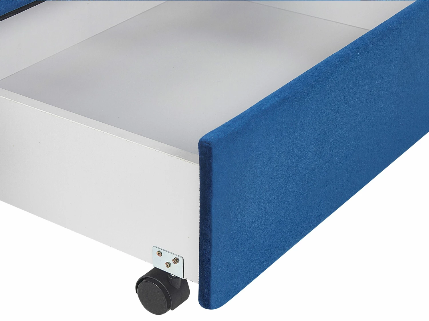 Velvet EU King Size Bed With Storage Blue LIEVIN 10 Velvet EU King Size Bed With Storage Blue LIEVIN - Image 10