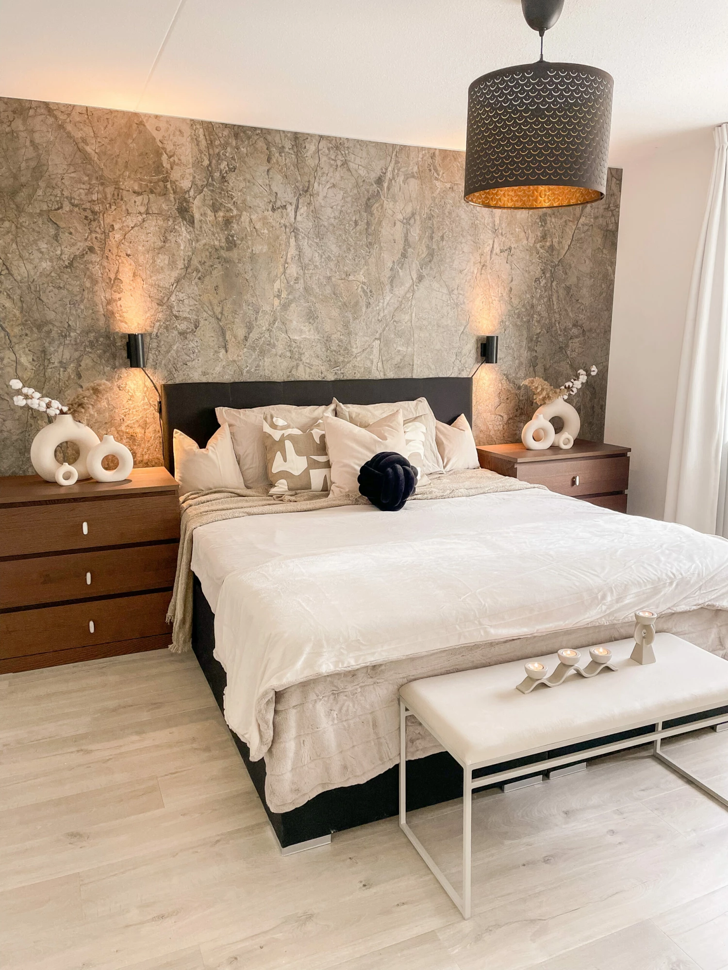 Fabric Divan Bed Black LORD Various Sizes - Image 5