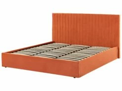 Velvet Ottoman Bed Orange VION Various Sizes -Cheap Bed Linings Store undef src sa picid 826799 type whitesh image