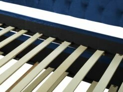 Velvet EU Single Trundle Bed Blue MONTARGIS -Cheap Bed Linings Store undef src sa picid 827017 type whitesh image