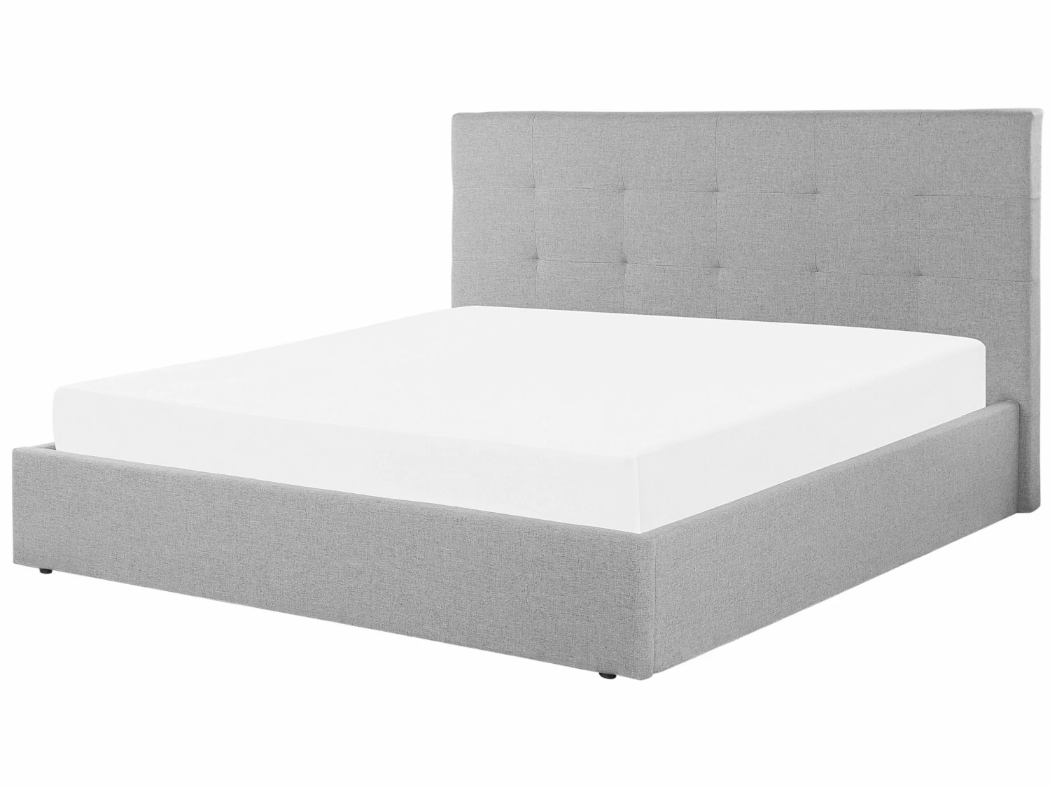 Fabric Ottoman Bed Grey LORIENT Various Sizes - Image 3