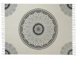 Cotton Blanket 130 X 180 Cm Beige And Black BERHAMPORE -Cheap Bed Linings Store undef src sa picid 829194 type whitesh image