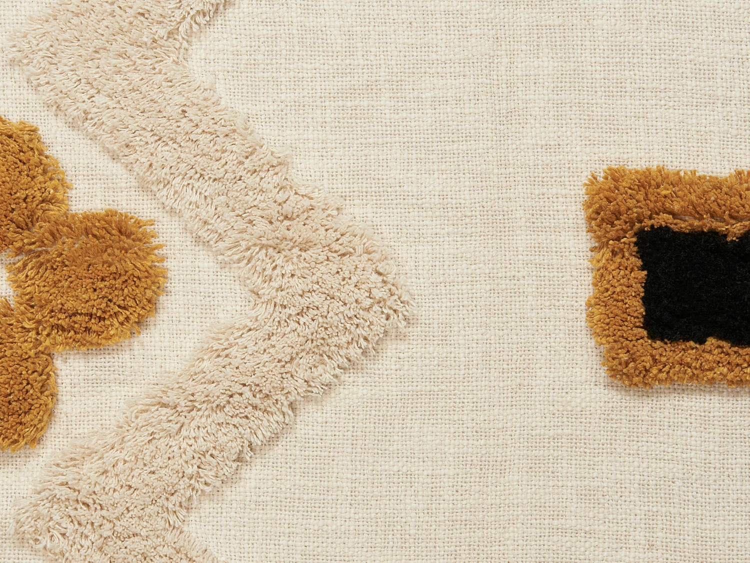 Cotton Blanket 130 X 180 Cm Beige And Yellow ADONI - Image 5