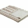 Cotton Blanket 130 X 180 Cm Beige And Brown JORHAT
