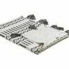 Cotton Blanket 130 X 180 Cm Black And White UNNAO