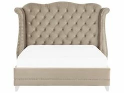 Velvet Bed Taupe AYETTE Various Sizes -Cheap Bed Linings Store undef src sa picid 832149 type whitesh image