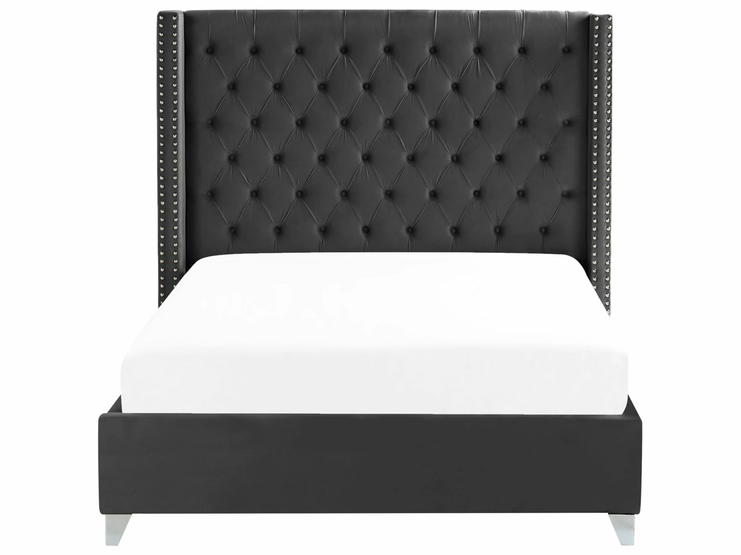 Velvet Bed Black LUBBON Various Sizes - Image 3