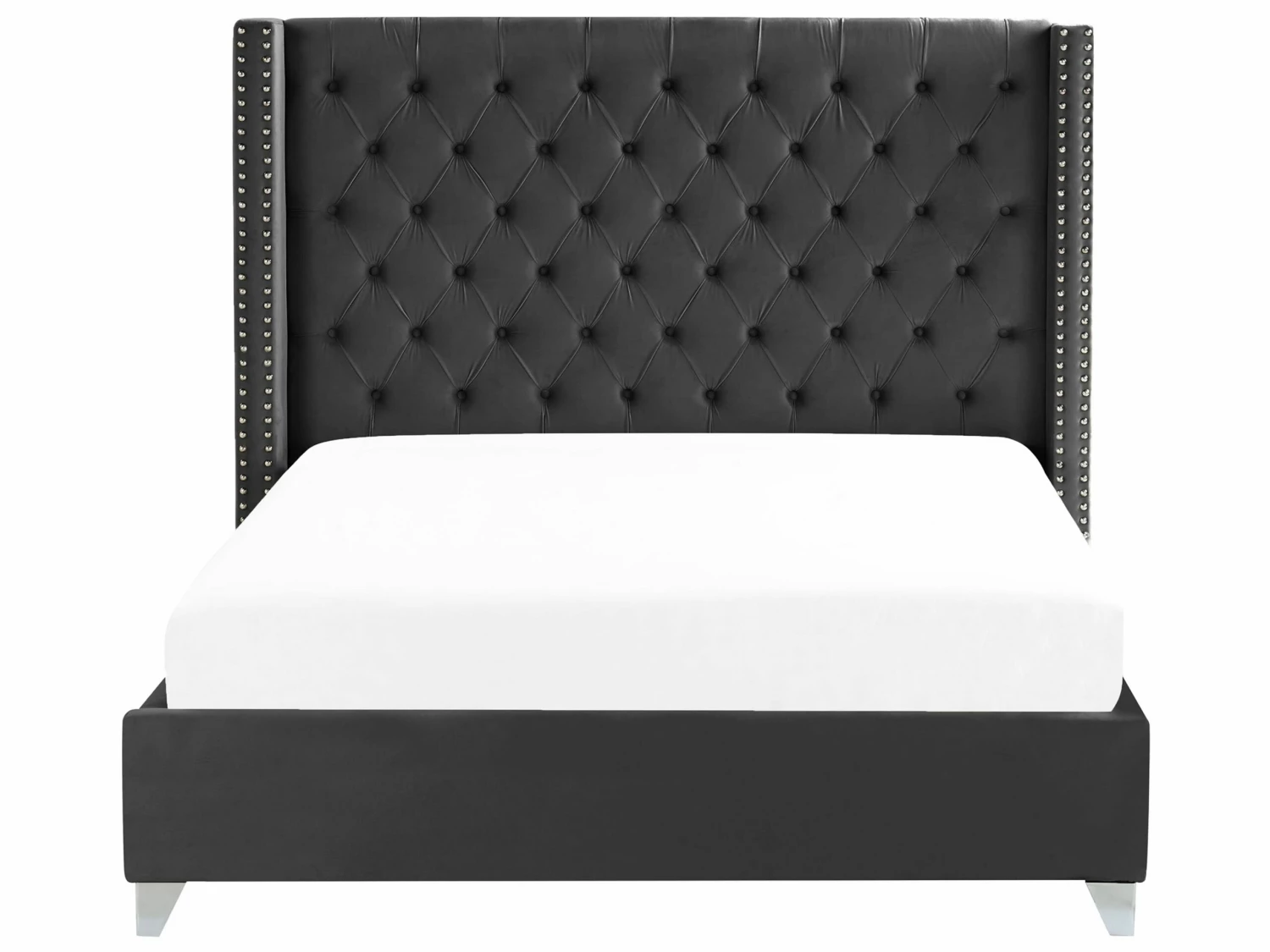 Velvet Bed Black LUBBON Various Sizes - Image 3