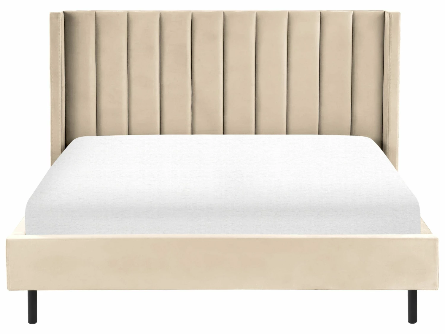 Velvet Bed Beige VILLETTE Various Sizes 3 Velvet Bed Beige VILLETTE Various Sizes - Image 3