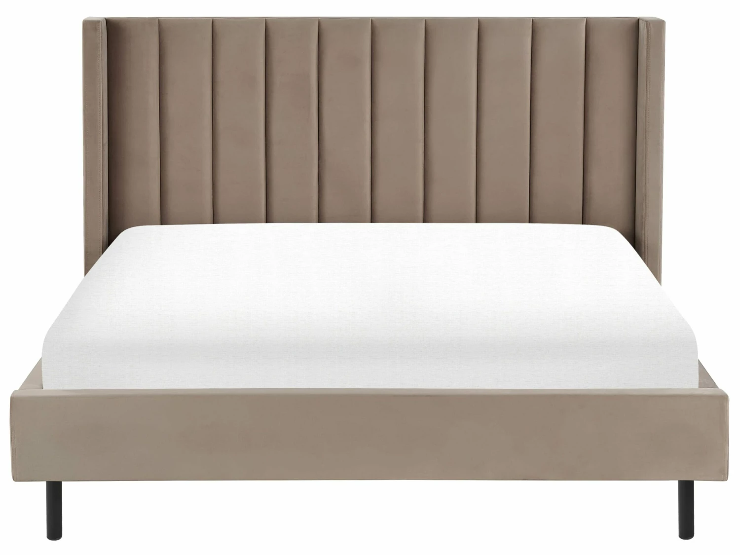 Velvet Bed Taupe VILLETTE Various Sizes - Image 3