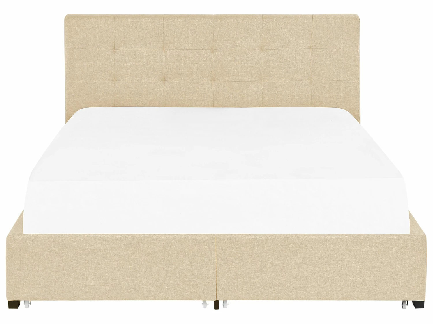 Fabric Bed With Storage Beige LA ROCHELLE Various Sizes 6 Fabric Bed With Storage Beige LA ROCHELLE Various Sizes - Image 6
