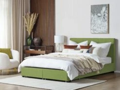 Fabric Bed With Storage Green LA ROCHELLE Various Sizes -Cheap Bed Linings Store undef src sa picid 832980 type whitesh image