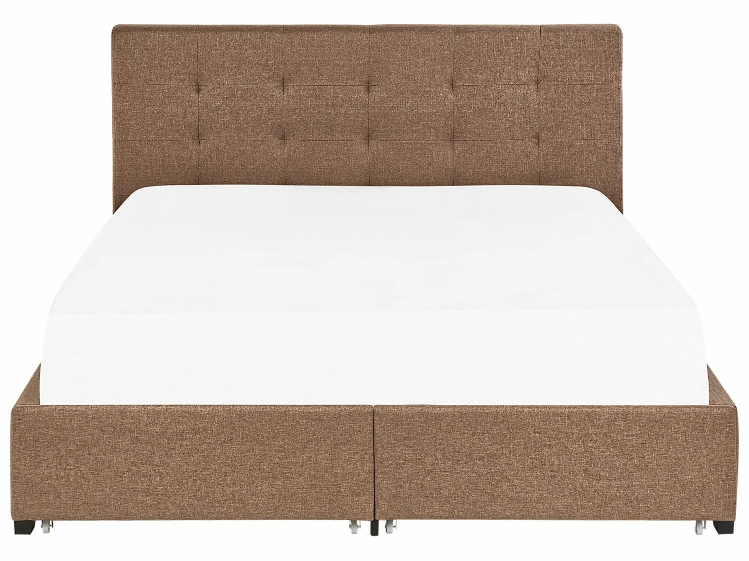 Fabric Bed With Storage Brown LA ROCHELLE Various Sizes - Image 6