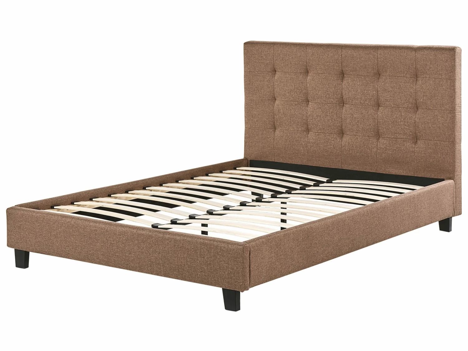 Fabric Bed Brown LA ROCHELLE Various Sizes 5 Fabric Bed Brown LA ROCHELLE Various Sizes - Image 5