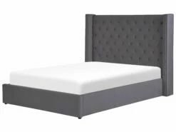 Velvet Ottoman Bed Grey LUBBON Various Sizes -Cheap Bed Linings Store undef src sa picid 833516 type whitesh image