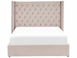 Velvet Ottoman Bed Pink LUBBON Various Sizes -Cheap Bed Linings Store undef src sa picid 833880 type whitesh image