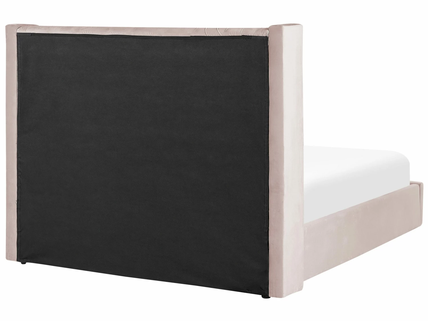 Velvet Ottoman Bed Pink LUBBON Various Sizes - Image 6