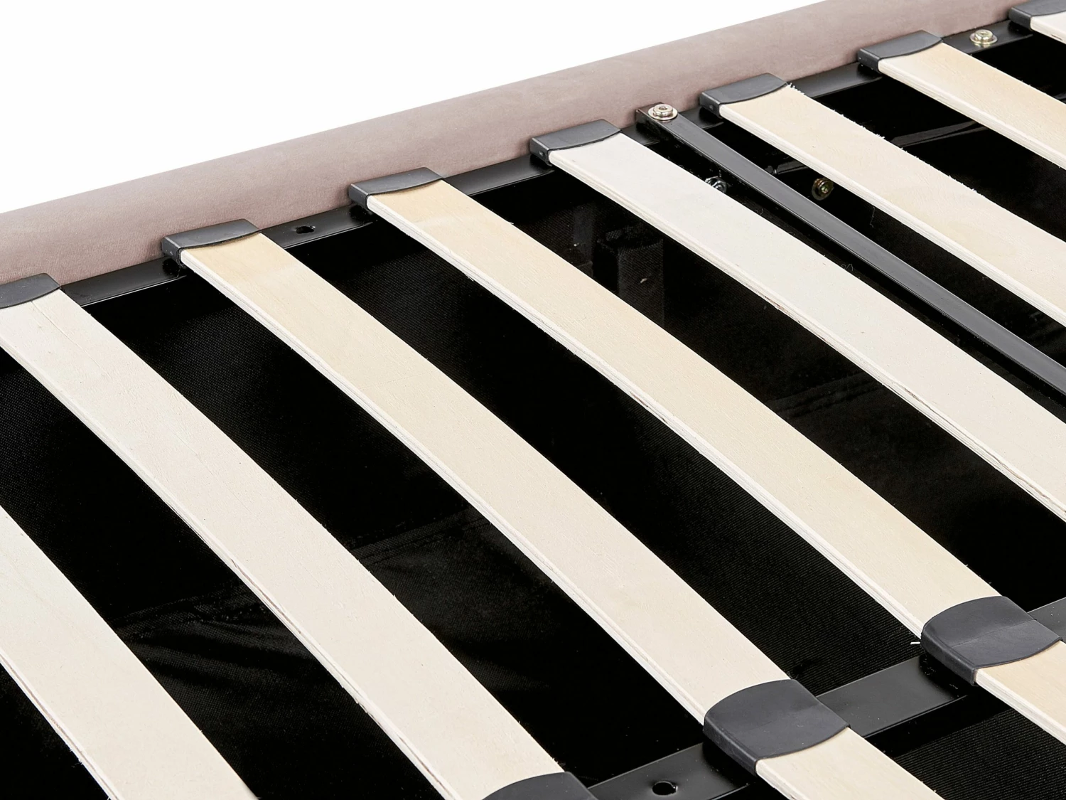 Velvet Ottoman Bed Pink LUBBON Various Sizes - Image 8