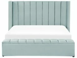 Velvet Bed With Storage Bench Mint Green NOYERS Various Sizes -Cheap Bed Linings Store undef src sa picid 834671 type whitesh image