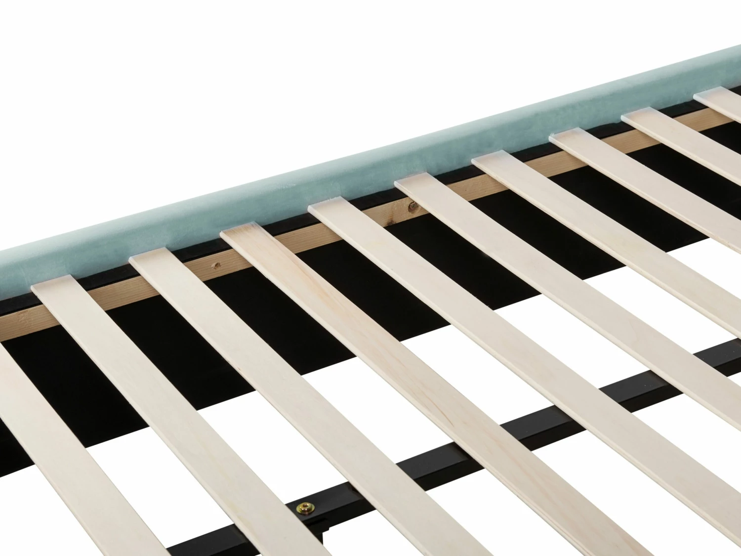 Velvet Bed With Storage Bench Mint Green NOYERS Various Sizes - Image 9