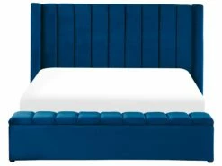 Velvet Bed With Storage Bench Blue NOYERS Various Sizes -Cheap Bed Linings Store undef src sa picid 834709 type whitesh image