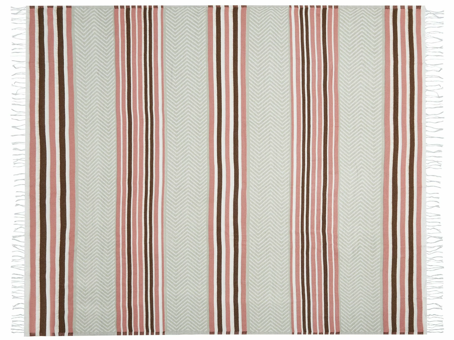 Blanket 130 X 170 Cm Pink And Beige MAGAR - Image 3