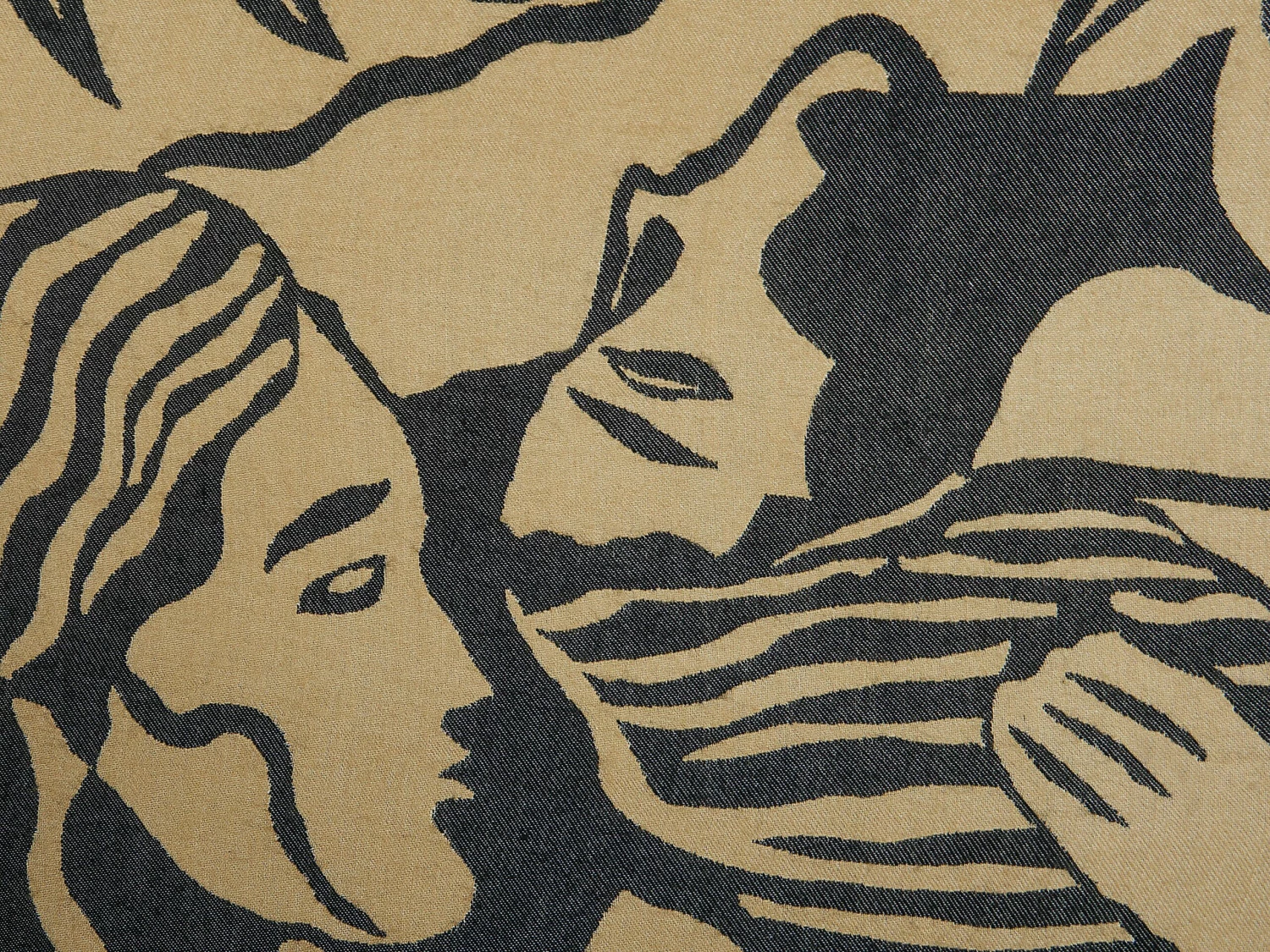 Blanket 130 X 170 Cm Beige And Black KUDIYA - Image 6