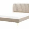 Velvet EU Bed Beige MARVILLE Various Sizes