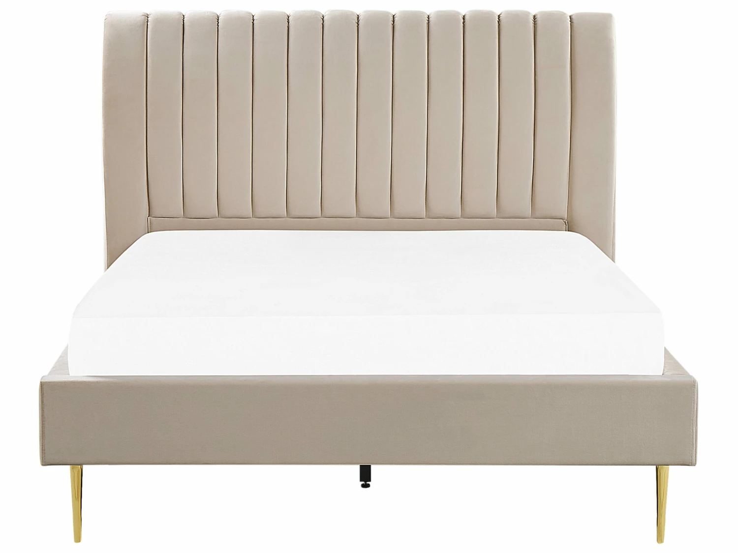Velvet EU Bed Beige MARVILLE Various Sizes - Image 4