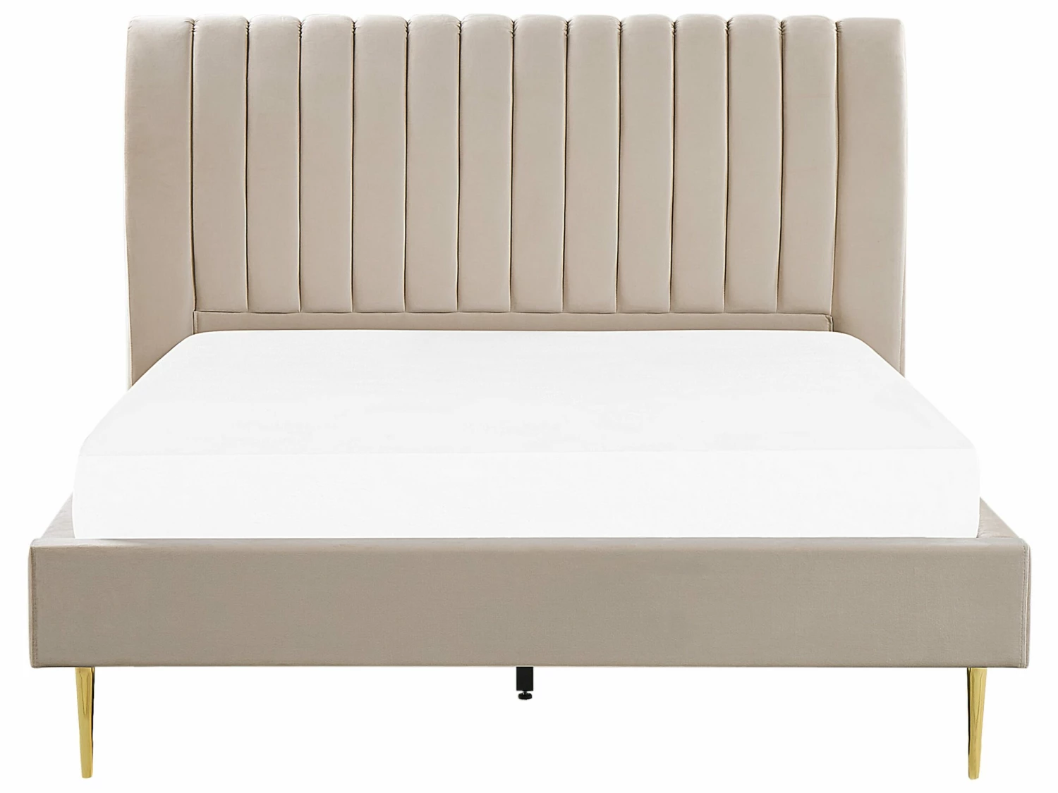 Velvet EU Bed Beige MARVILLE Various Sizes - Image 4